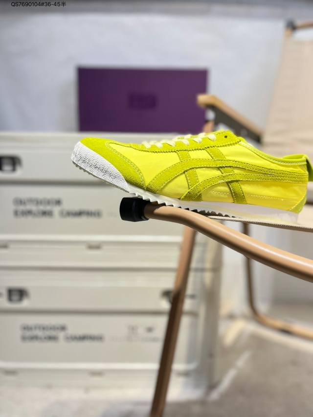 Asics 亚瑟士 Onitsuka Tiger 鬼冢虎皮面 脚感无敌，经典款 每年必入的单品！享受绝佳的舒适性，春夏秋季百搭单品1183C176 Qs7690