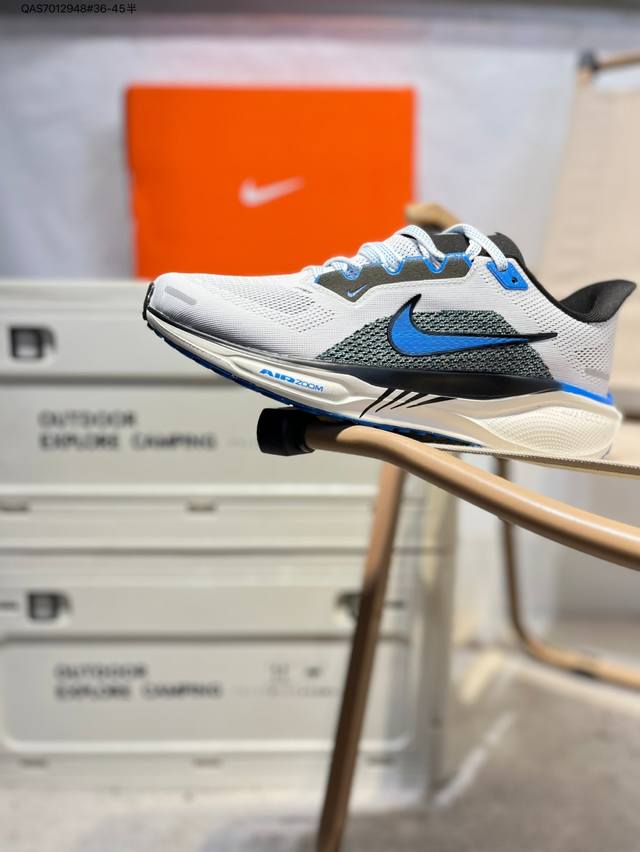 Nk Air Zoom Pegasus 41 登月跑鞋 登月41代超轻网面跑步鞋 脚跟区域营造出色舒适度，而在鞋底部分，搭载全掌型Zoom Air配置耐克网面透