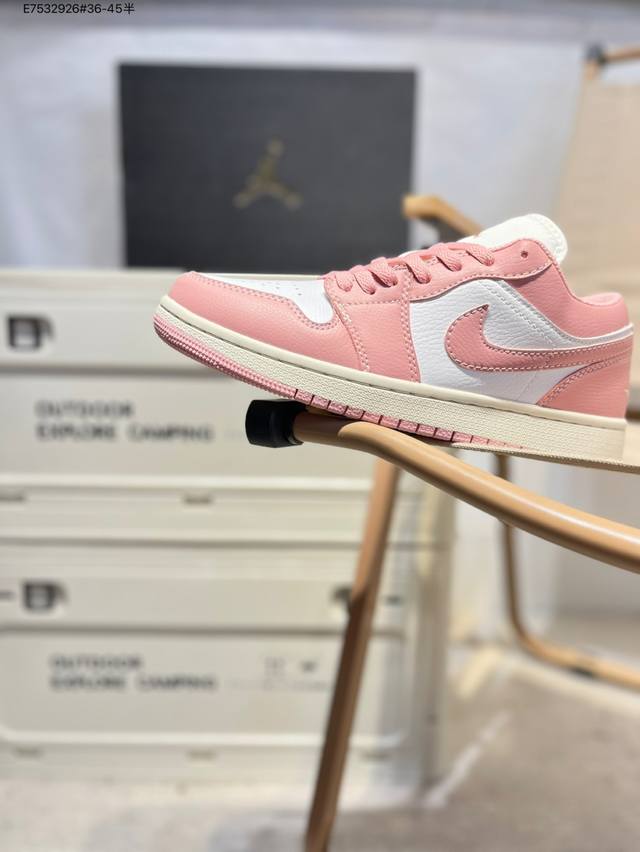 乔丹Air Jordan 1 Low Aj1低帮系列篮球鞋 官方同步配色 原装级产物 #拒绝公底 立体鞋型 细节完美 高清洁度E7532926#36-45半