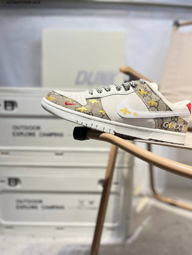古驰 X Nike Sb Dunk Low 大厂出品 极力推荐 新配色 原装头层材料 独家版型蒸餾加工 帶來的是更好的视觉和脚感体验 大厂纯原品质出货 清洁度