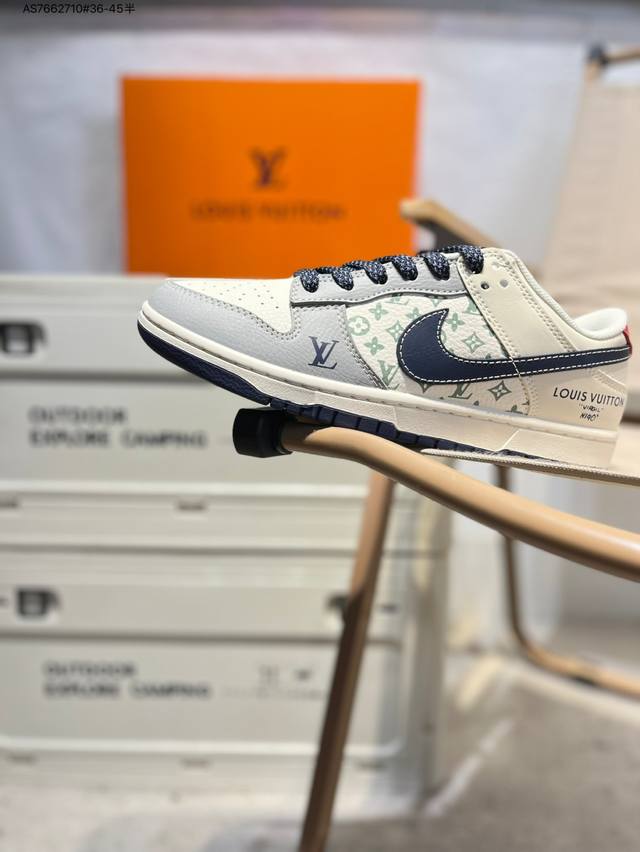 Lv X Nike Sb Dunk Low 大厂出品 极力推荐 新配色 原装头层材料 独家版型蒸餾加工 帶來的是更好的视觉和脚感体验 大厂纯原品质出货 清洁度