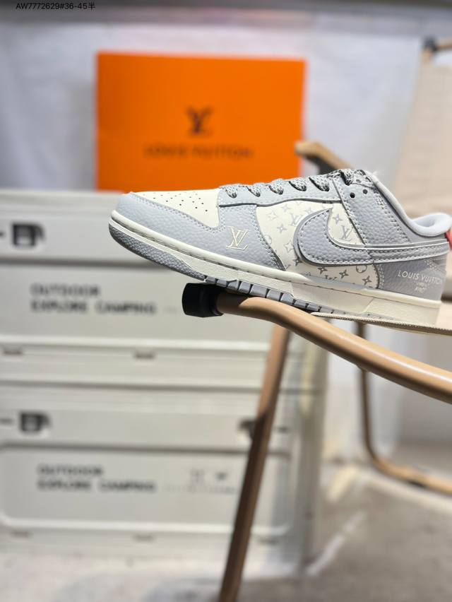 Lv X Nike Sb Dunk Low 大厂出品 极力推荐 新配色 原装头层材料 独家版型蒸餾加工 帶來的是更好的视觉和脚感体验 大厂纯原品质出货 清洁度