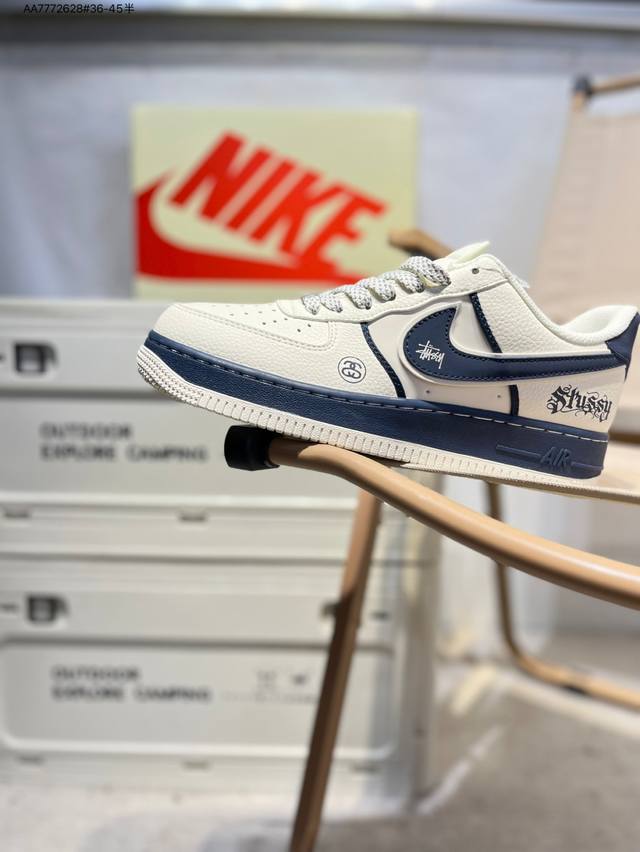 Nk Air Force 1'07 Low 空军一号低帮休闲板鞋 #定制皮料 原楦原纸板 纯正空军版型 高清洁度 内置全掌气垫Qw5836 Aa7772628#