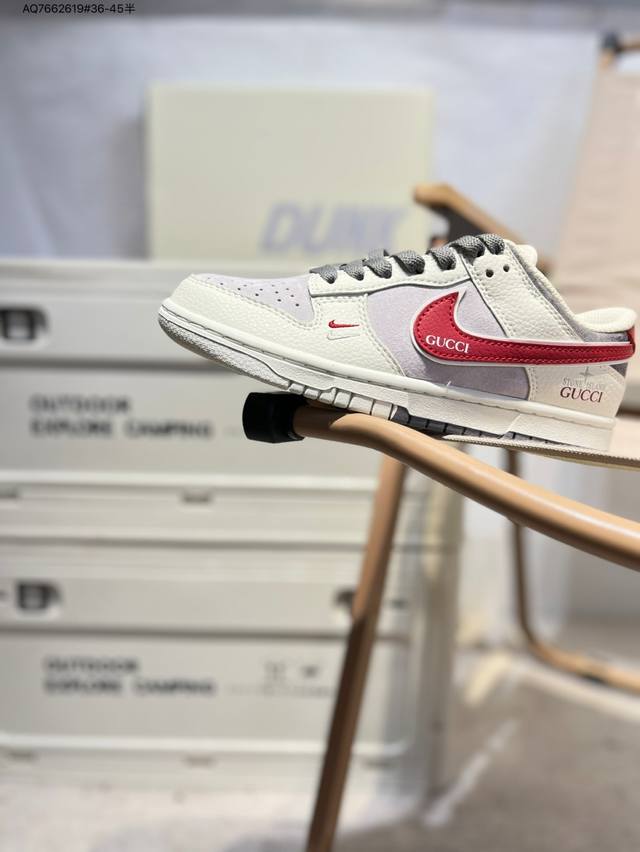 古驰 X Nike Sb Dunk Low 大厂出品 极力推荐 新配色 原装头层材料 独家版型蒸餾加工 帶來的是更好的视觉和脚感体验 大厂纯原品质出货 清洁度
