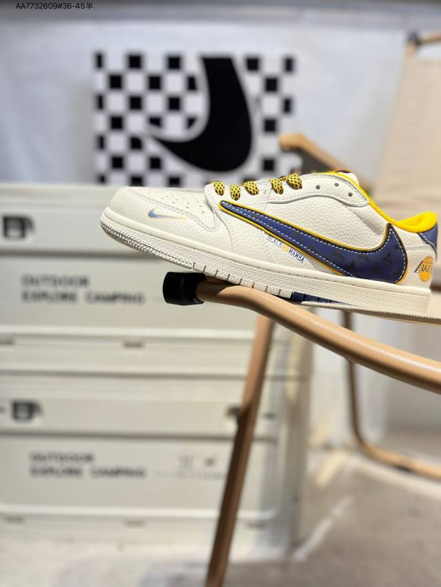 公司级头层皮乔丹Air Jordan 1 Low Aj1低帮系列篮球鞋 官方同步配色 原装级产物 #拒绝公底 立体鞋型 细节完美 高清洁度Xb1979 Aa77