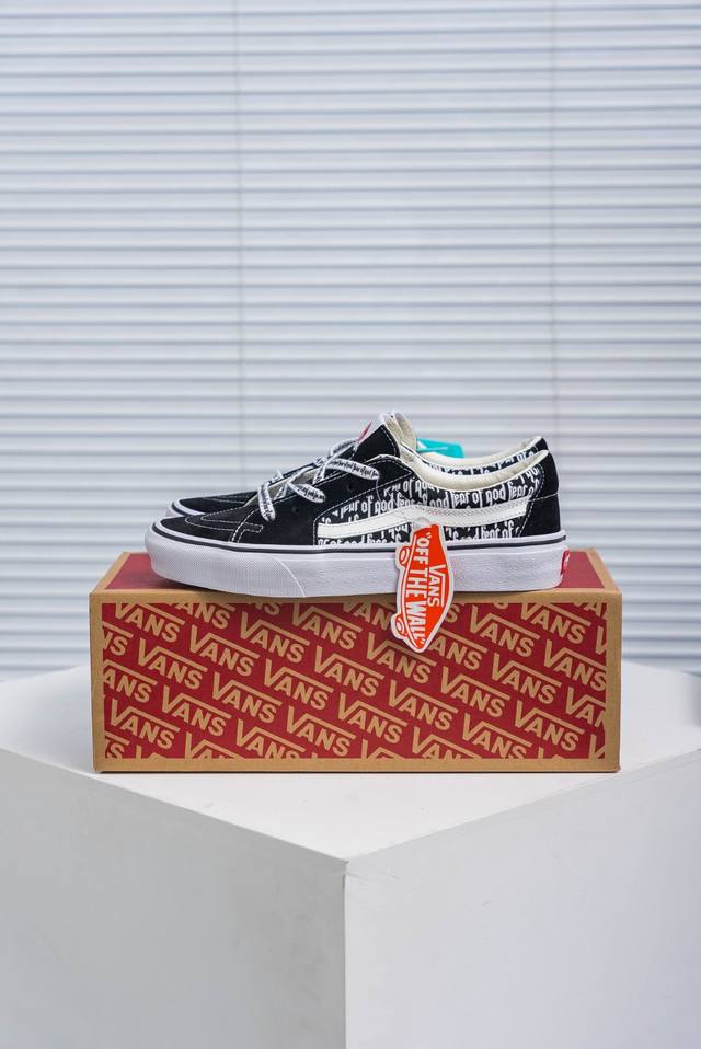 核心私 Vans 范斯 Sk8-Low 经典款 腰果花印花低帮 黑白 休闲板鞋帆布鞋 Vn0A4Uuk6Bt 工艺：硫化1:1 重量1:1、真标、原钢印、材质标