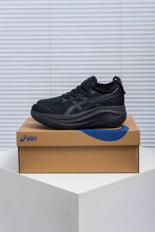 核心私 Asics 亚瑟士 Gel-Nimbus 27 低帮运动休闲跑步鞋 平台专供品质 区别市面通货 货号：1011B958-001 尺码：36 37 37.