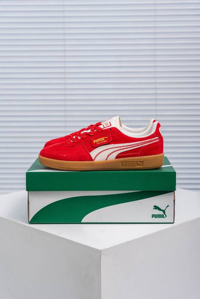 核心私 Puma Palermo Snaker 复古单品 彪马 防滑耐磨低帮德训板鞋 货号：401856 01 尺码：36 36.5 37.5 38 38.5