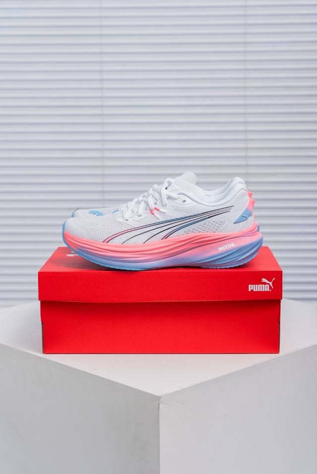 核心私 Puma Deviate Nitro 3 彪破精英顶缓系列低帮氮气超轻量竞速休闲运动慢跑鞋 货号：312491 01 尺码：36 37 37.5 38
