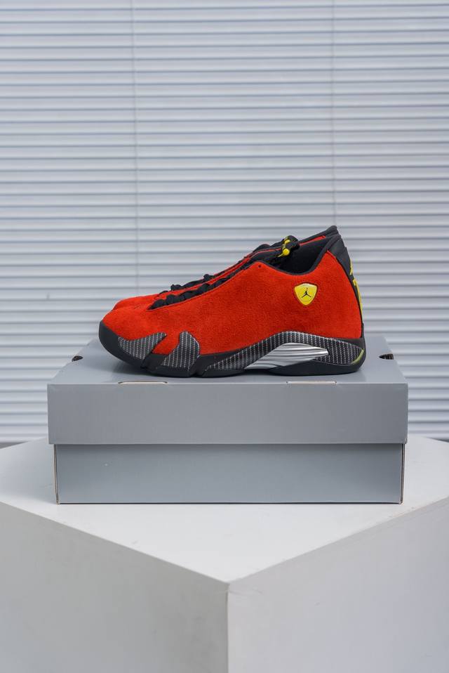 核心私 Air Jordan 14 Ferrari 法拉利 Aj14乔14 男子文化篮球鞋 If5015-600 圈内知名口碑大厂出品 原楦原纸板 原厂材料打造