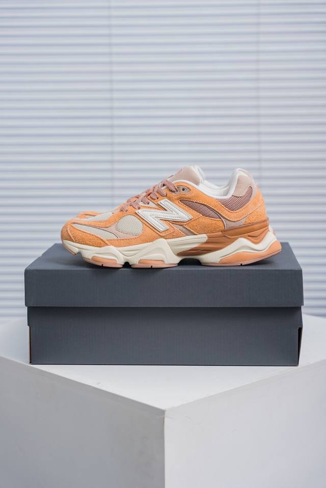 核心私 New Balance Nb9060系列 新百伦绒面革网布经典百搭防滑耐磨透气低帮生活休闲鞋 全套原楦原纸板原厂数据开发 进口三明治网面 原装进口翻毛皮