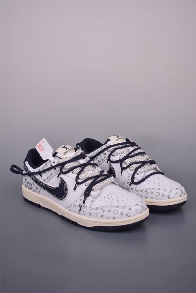 Nike Sb Dunk Low Lv联名 解构绑带 纯原大厂出品 极力推荐 原装头层材料 独家版型蒸餾加工 帶來的是更好的视觉和脚感体验 大厂纯原品质出货 清