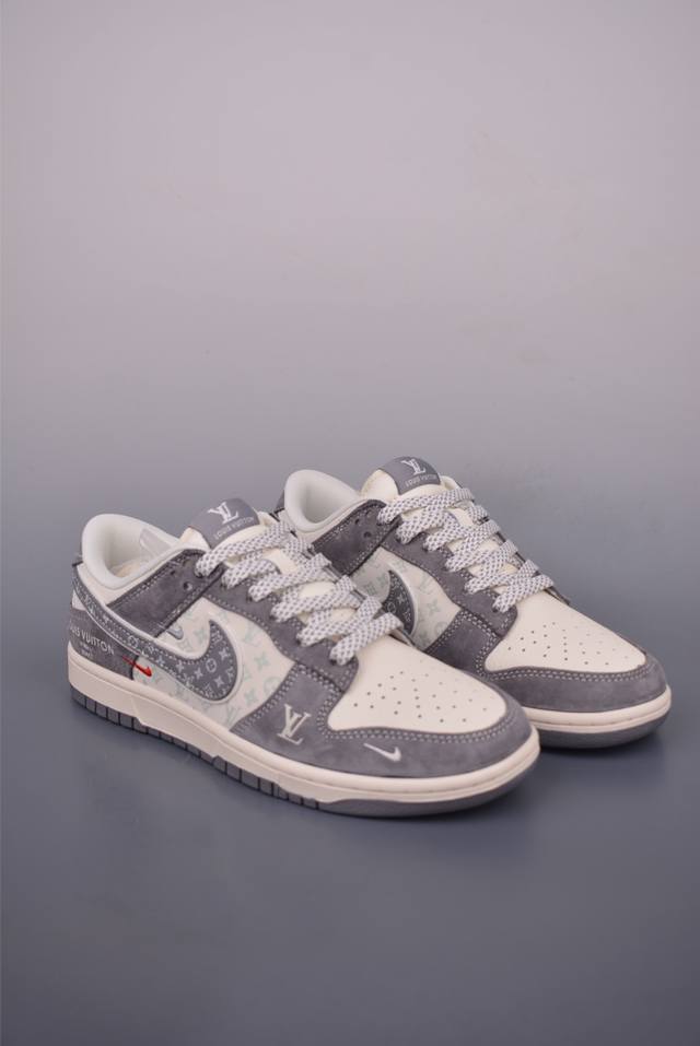 Nike Sb Dunk Low Lv联名 纯原大厂出品 极力推荐 原装头层材料 独家版型蒸餾加工 帶來的是更好的视觉和脚感体验 大厂纯原品质出货 清洁度 电绣