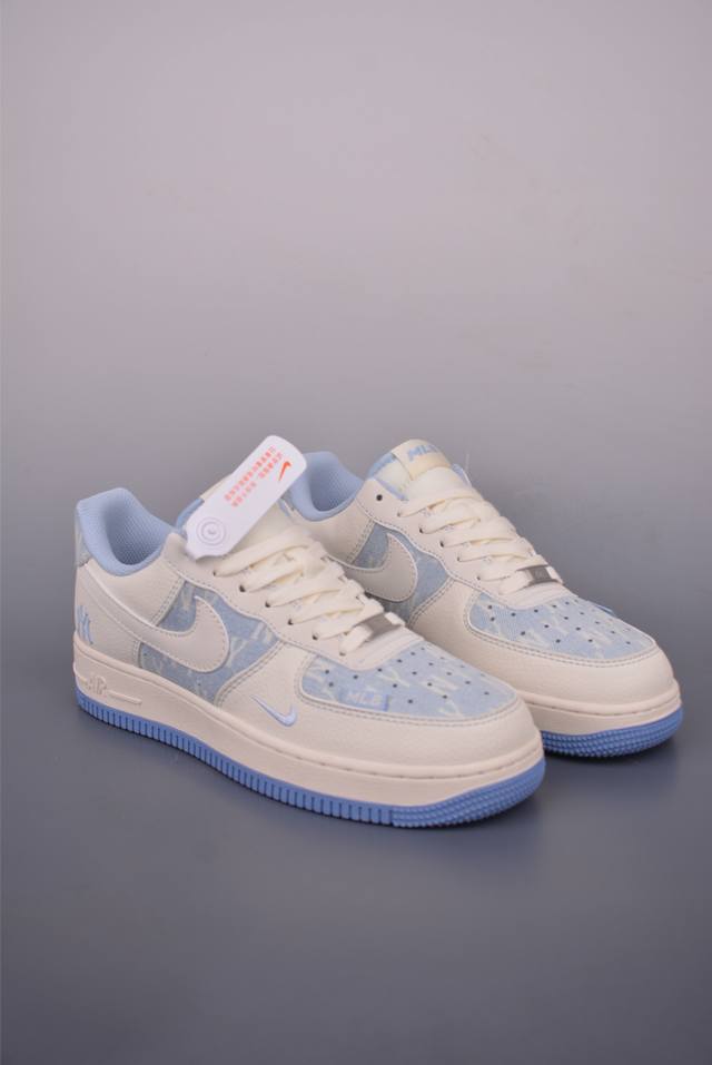 Nike Air Force 1 Low Mlb联名 原楦头原纸板 打造纯正空军版型 专注外贸渠道 全掌内置蜂窝气垫 原盒配件 原厂中底钢印、拉帮完美 官方货号