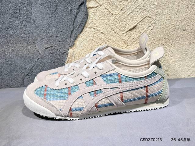 新品上市实拍 Asics Ointsuka Tiger Moage Co 亚瑟士鬼冢虎复古经典跑鞋 产品从款式颜色造型上体现出追求舒适和细节的完美 鞋类更是推崇