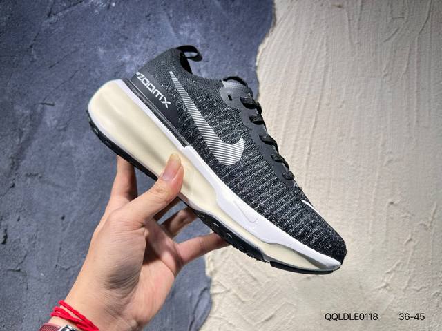 新品上市实拍 耐克Nike Zoomx Invincible Run Fk3 短跑马拉松系带系列轻量休闲运动慢跑鞋 货号:Dr2615-003 Qqldle01