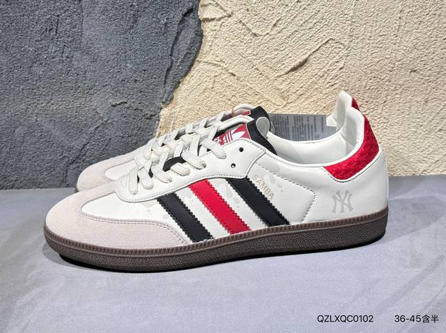 Adidas Samba Og 桑巴德迅板鞋立体Samba烫金Logo 区别市场一切版本 针车走线 冲孔均为最高标准打造 后跟港宝材料定型 反口弧度完美 Gj7