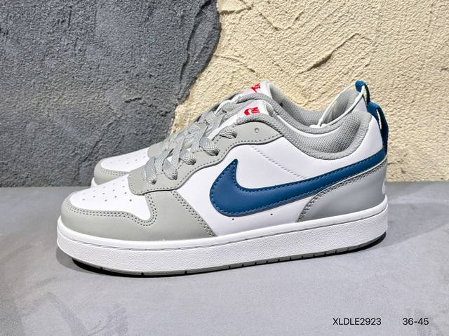 耐克 Nike Court Borough Low 2 Gs 小空军 低帮百搭透气休闲运动板鞋男女鞋。经典耐用的设计，兼顾舒适脚感和出众风范，演绎匠心之作。结构