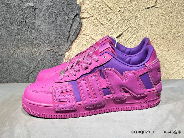 新品上市实拍 Cactus Plant Flea Market Cpfm 继续和 Nike 合作的 Air Force 1 Low ，以有趣的图形和独特的字体而