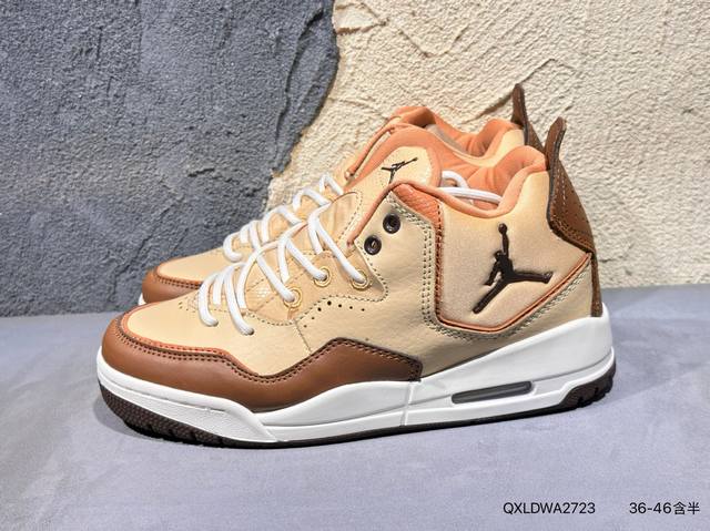 Air Jordan Courtside 23 简版复古 黑白红 Aj23 乔丹23代 Aj23 乔23 黑白红 Hui乔丹篮球鞋系列 整体采用白色主色调，合成