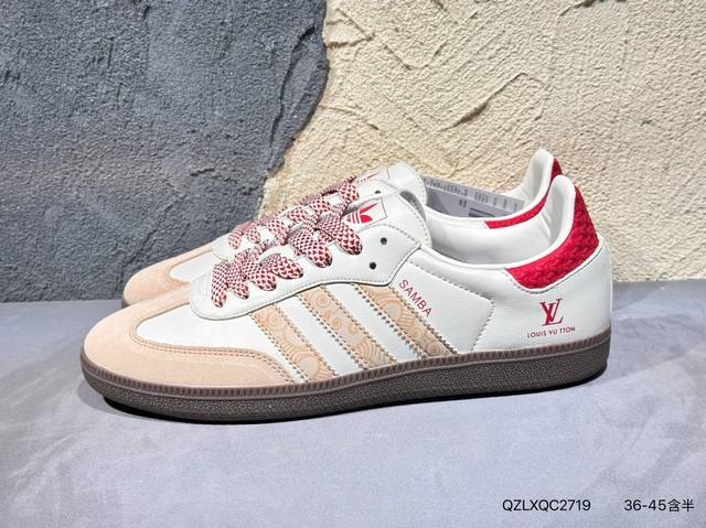 Adidas Samba Og 桑巴德迅板鞋立体Samba烫金Logo 区别市场一切版本 针车走线 冲孔均为最高标准打造 后跟港宝材料定型 反口弧度完美 Gj7