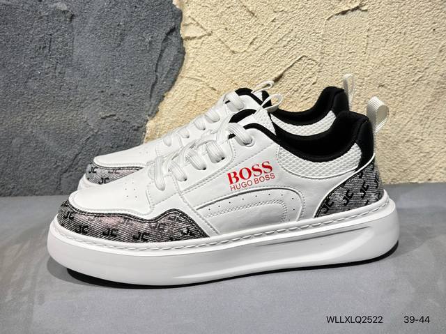 Boss 雨果博斯 钢印版本新款德国高端品牌专柜同步新款、以奢华高端设计出货 鞋面采用原版进口哪怕纳帕小牛皮配滴胶而成 原版 舒适透气. Wllxlq2522