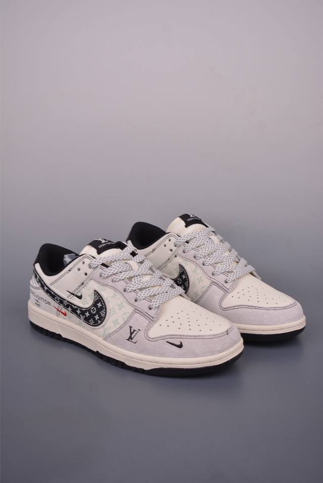 Nike Sb Dunk Low Lv联名 纯原大厂出品 极力推荐 原装头层材料 独家版型蒸餾加工 帶來的是更好的视觉和脚感体验 大厂纯原品质出货 清洁度 电绣