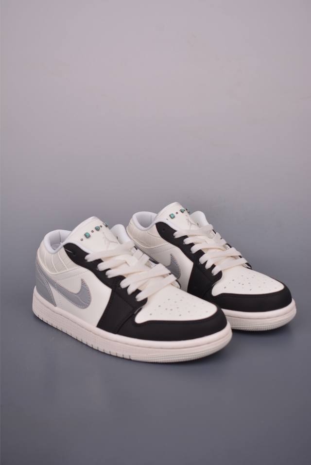 Air Jordan 1 Low 雾霾珍珠 Aj1乔1低帮休闲板鞋 同步官方配色 市场唯一独家头层皮打造 原鞋原档案开发 原厂皮料 原档冲孔鞋头 正确满胶鞋垫