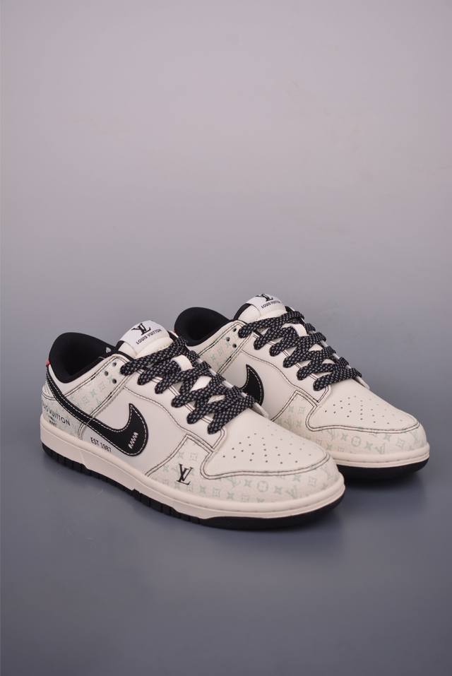 Nike Sb Dunk Low Lv联名 纯原大厂出品 极力推荐 原装头层材料 独家版型蒸餾加工 帶來的是更好的视觉和脚感体验 大厂纯原品质出货 清洁度 电绣