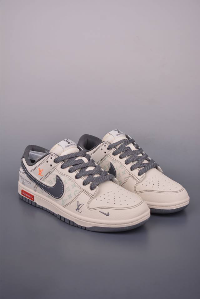 Nike Sb Dunk Low Lv联名 纯原大厂出品 极力推荐 原装头层材料 独家版型蒸餾加工 帶來的是更好的视觉和脚感体验 大厂纯原品质出货 清洁度 电绣