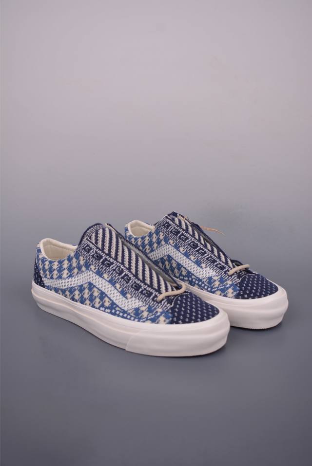 Vans Old Skool 36 Ek 编织系列 Vans Premium 高阶支线 舒适百搭防滑耐磨休闲滑板鞋 鞋面采用编织面料工艺，舒适透气，独特新颖打破
