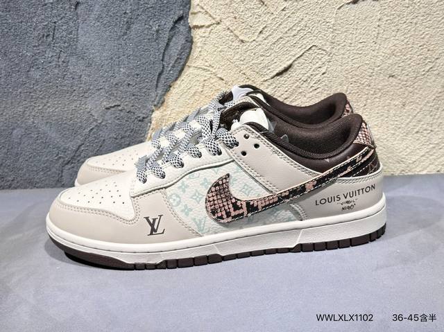 Nk Sb Dunk 低帮休闲板鞋 #定制皮料 原楦原纸板 纯正空军版型 高清洁度 内置全掌气垫Hs 6 Wwlxlx1102