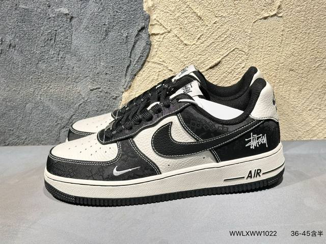 新品上市实拍 海外限量发售！公司级Nike Air Force 1 '07 Low 古驰联名联名-灰棕小绿勾 空军一号低帮 运动鞋 休闲鞋 折边针车 工艺难度大