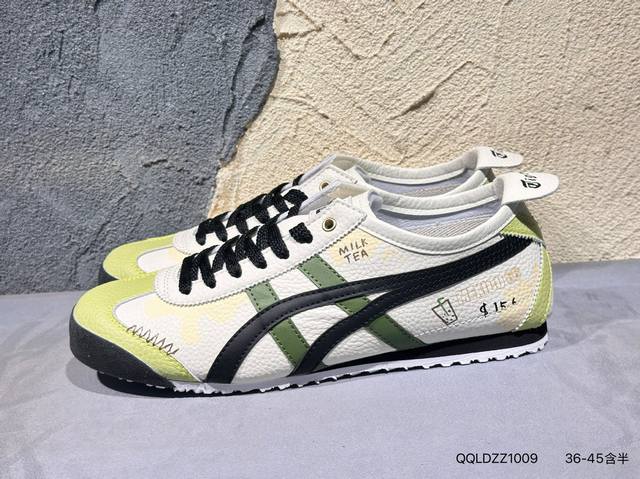 新品上市实拍 Asics Ointsuka Tiger Moage Co 亚瑟士鬼冢虎复古经典跑鞋 产品从款式颜色造型上体现出追求舒适和细节的完美 鞋类更是推崇
