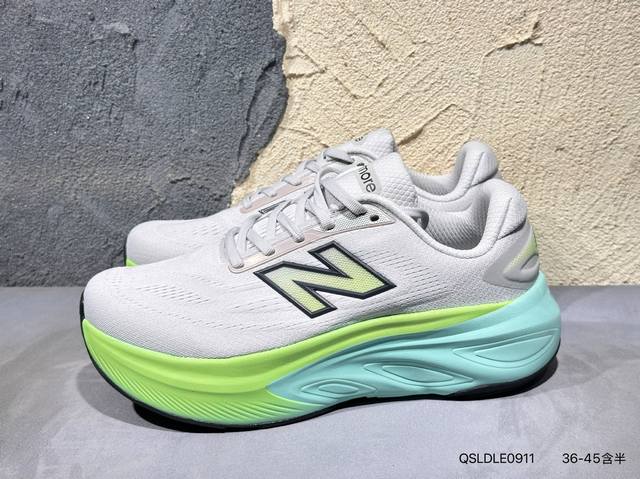 New Balance 新百伦Nb Fresh Foam X More V3 Tds 缓震跑步鞋 #采用一体式工程网眼鞋面及热熔Logo细节 #中底嵌入Fres