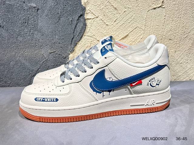 新品上市实拍 耐克Nike Air Force 1“07空军一号低帮百搭休闲运动板鞋。柔软、弹性十足的缓震性能和出色的中底设计，横跨复古与现代的外型结合，造就出