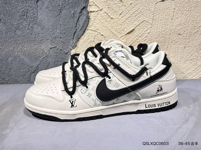 新品上市实拍 Lv X Nike 灰金暴力熊 此款主张打破传统的工业化流水线设计限制，以Made By Ideas的超级创意为理念，集结众多潮流设计师，结合时下