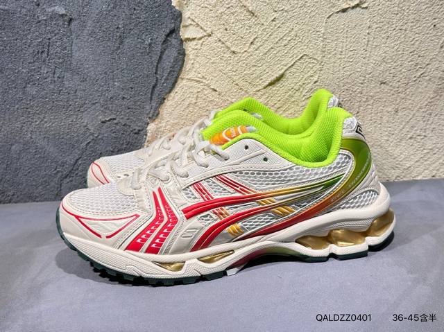 新品上市实拍 Asics Gel-Kayano 14 公司级版本 亚瑟士运动休闲透气专业跑鞋 采用工程弹性双层再生针织密度鞋面材质 后跟3D可视Gel缓震乳胶物
