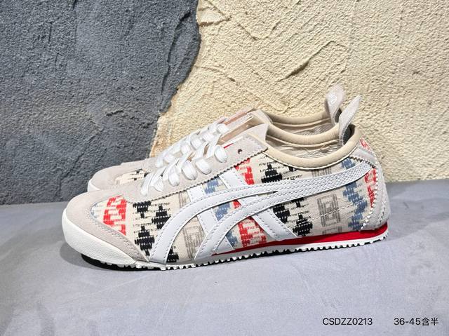 新品上市实拍 Asics Ointsuka Tiger Moage Co 亚瑟士鬼冢虎复古经典跑鞋 产品从款式颜色造型上体现出追求舒适和细节的完美 鞋类更是推崇