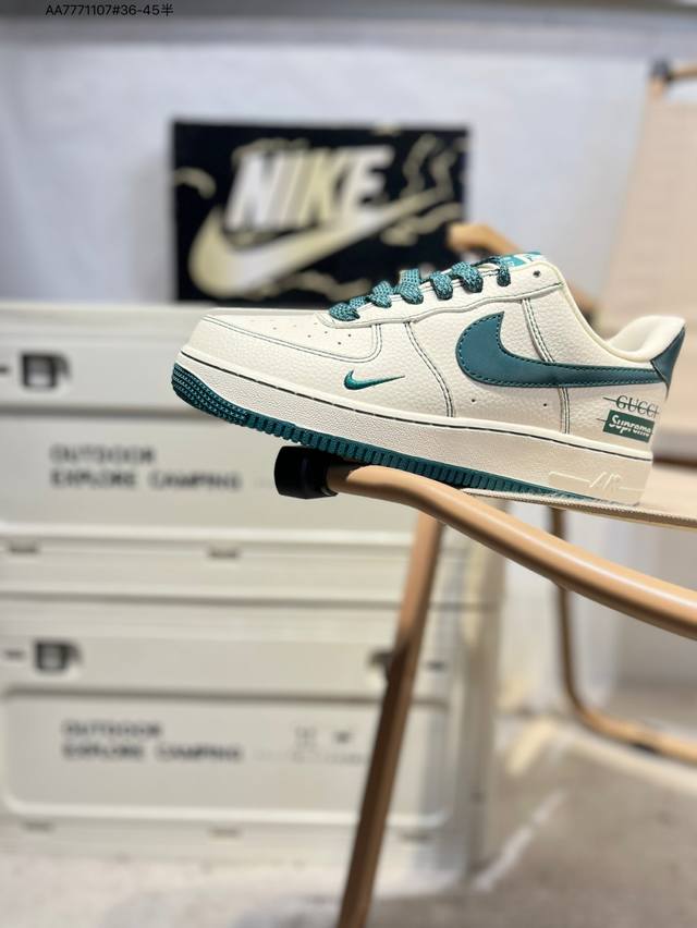 Nk Air Force 1'07 Low 空军一号低帮休闲板鞋 #定制皮料 原楦原纸板 纯正空军版型 高清洁度 内置全掌气垫Kj1688 Aa7771107#