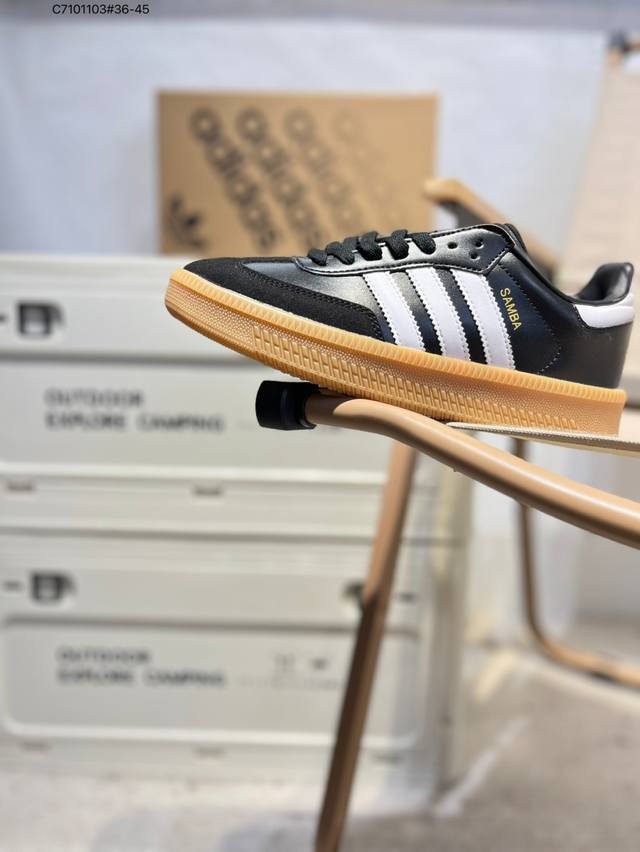 Adidas Samba Xlg 低帮厚底运动板鞋 环保海玻璃鞋垫 外置加厚耐磨橡胶大底！Ie1377 C710 3#36-45