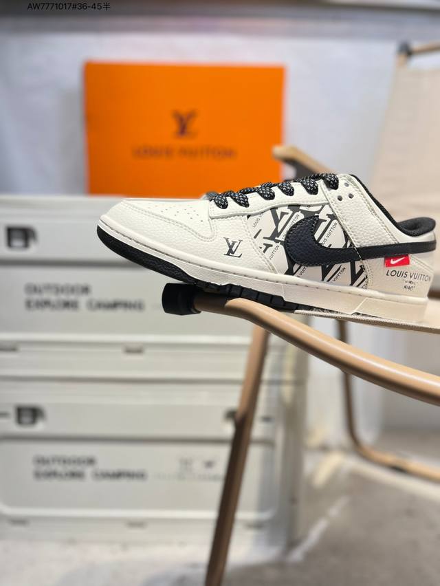 Lv X Nike Sb Dunk Low 大厂出品 极力推荐 新配色 原装头层材料 独家版型蒸餾加工 帶來的是更好的视觉和脚感体验 大厂纯原品质出货 清洁度