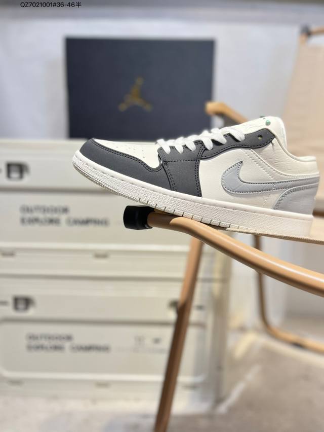 公司级头层皮乔丹Air Jordan 1 Low Aj1低帮系列篮球鞋 官方同步配色 原装级产物 #拒绝公底 立体鞋型 细节完美 高清洁度Io2242 Qz70
