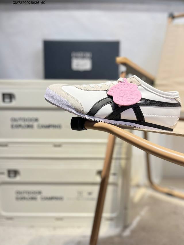 Onitsuka Tiger Mexico 66 Sd 鬼冢虎 墨西哥升级版系列低帮复古经典虎爪百搭休闲皮革慢跑鞋 采用软质粒面牛剖革组合翻毛皮饰条鞋面材质11