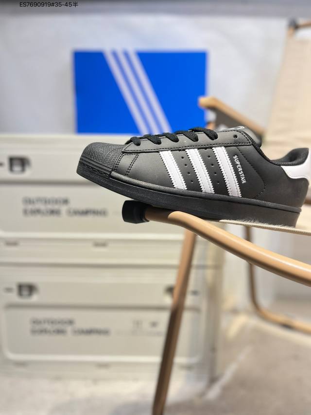 阿迪达斯Adidas三叶草 Originals Superstar 贝壳头系列低帮经典百搭休闲运动Ji0079 Es7690919#35-45半