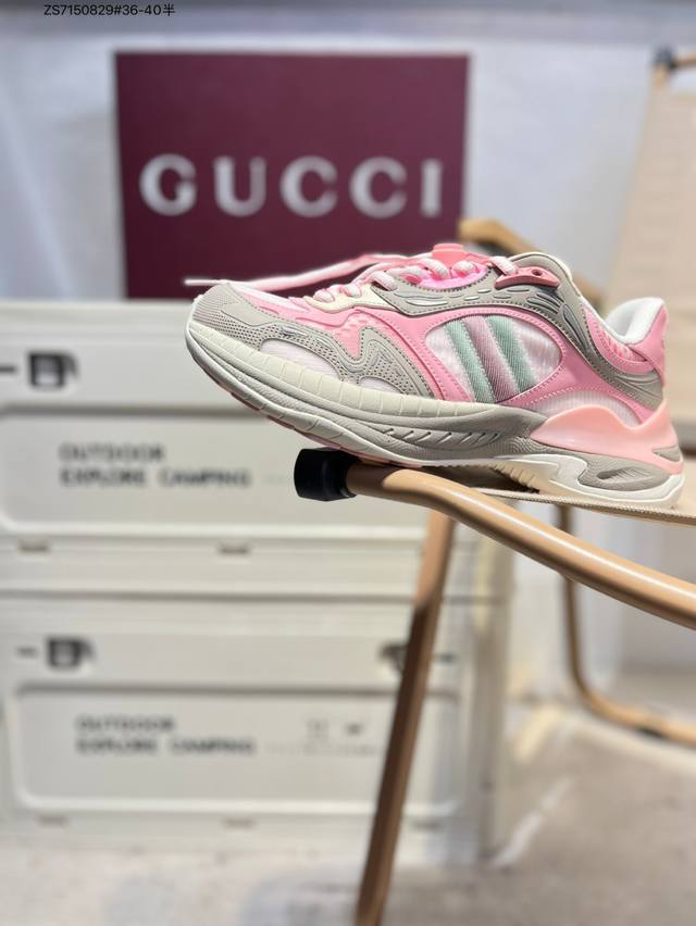 广东原厂# Gucci Distressed Screener Sneaker古驰经典小脏鞋原型复古百搭老爹板鞋 复古学院风816489 Zs7150829#3