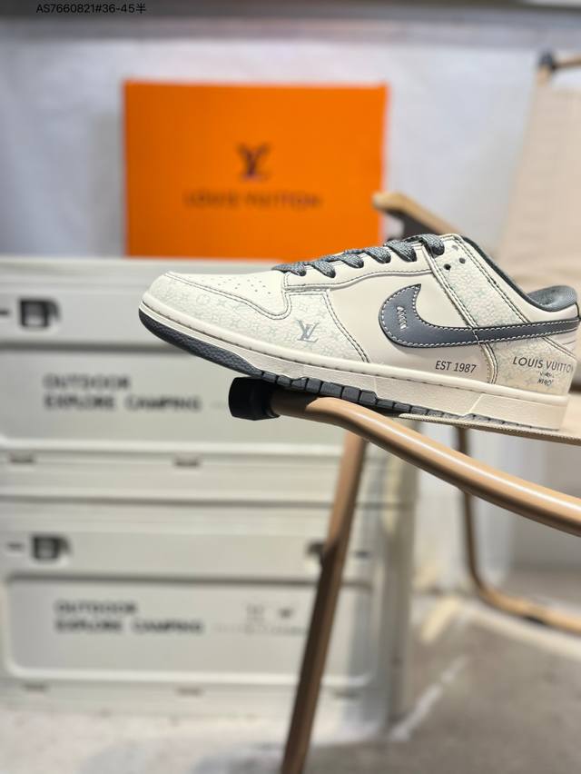 Lv X Nike Sb Dunk Low 大厂出品 极力推荐 新配色 原装头层材料 独家版型蒸餾加工 帶來的是更好的视觉和脚感体验 大厂纯原品质出货 清洁度
