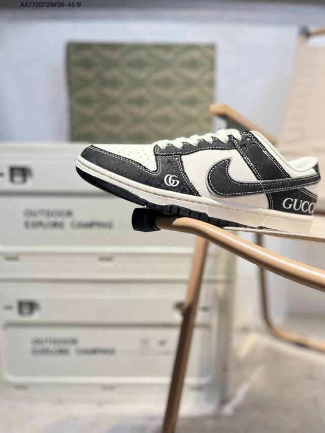 古驰 X Nike Sb Dunk Low 大厂出品 极力推荐 新配色 原装头层材料 独家版型蒸餾加工 帶來的是更好的视觉和脚感体验 大厂纯原品质出货 清洁度