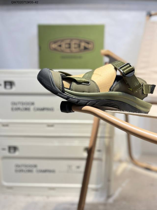 Keen凉鞋 人气户外休闲鞋品牌-科恩Keen Uneek Flat-M 平底编织弹力穿搭溯溪涉水鞋908 Qw7020712#35-42