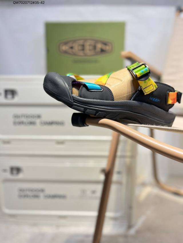 Keen凉鞋 人气户外休闲鞋品牌-科恩Keen Uneek Flat-M 平底编织弹力穿搭溯溪涉水鞋908 Qw7020712#35-42